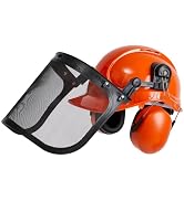 SRsafety Chainsaw Helmet with Face Shield and Ear Protection,Welding Helmet with 6 Point Adjustab...
