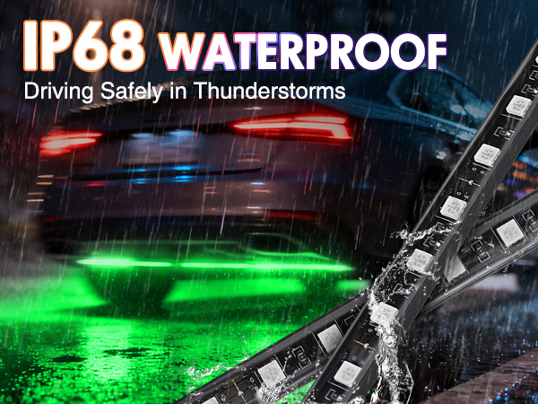 Nilight Car Underglow Neon Accent Strip Lights