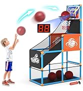 Handwell Arcade Basketball Game Set with Electronic Scoreboard&amp;LED Light: Carnival Games Boy Toys...