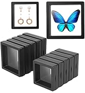 Linkstyle 10PCS 3D Floating Frame Display Stand, Challenge Coins Display Holder Case, Jewelry Spe...