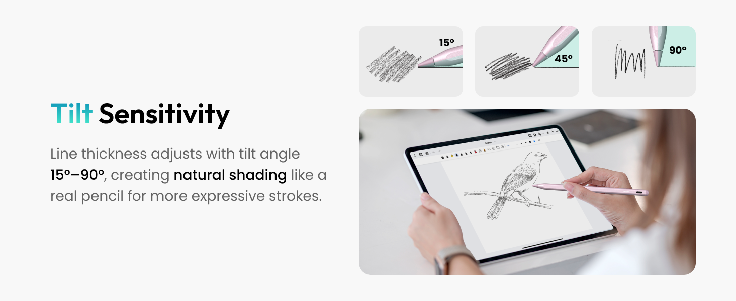 tilt sensitivity ipad pen