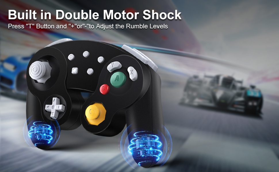 double shock motor adjustable rumble ngc switch controller for nintendo switch