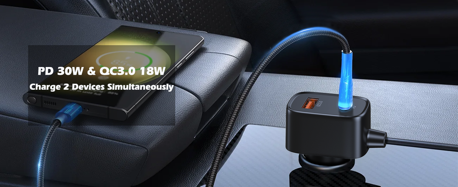 cigarette lighter splitter 3 socket