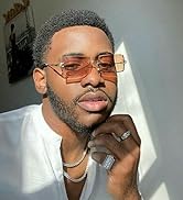 Retro Rimless Rectangle Sunglasses