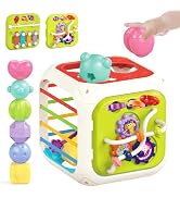 MINGKIDS 7 in1 Sensory Development Multifunctional Sensory Teething Toys for 1 2 Year Old Boy Gir...