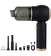 Ecoflick Car Vacuum Cleaner, 12000PA High Power Mini Vacuum, Rechargeable Handheld Vacuum,Portabl...