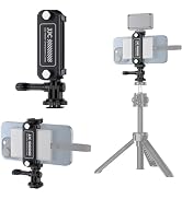 JJC SSD Holder Mount Bracket for Samsung T5 T7 T9, SSD Phone Tripod Mount with Phone Clip Clamp f...