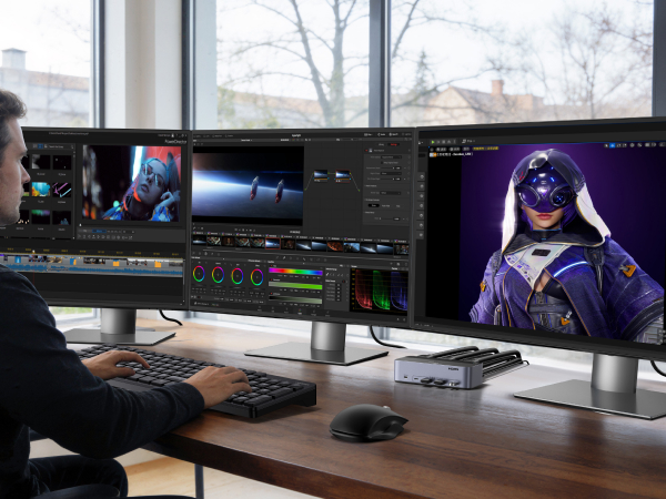 triple monitor kvm