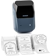 NIIMBOT B1 Label Maker Machine with Tape, Label Printer with 3 Rolls Stickers, 50x30mm/50x80mm Wh...