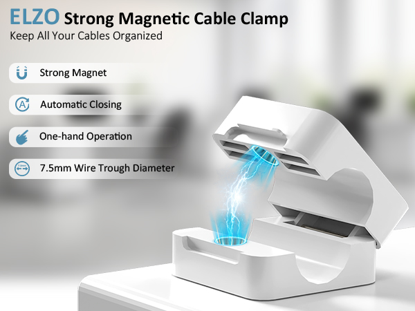 magnetic cable clips