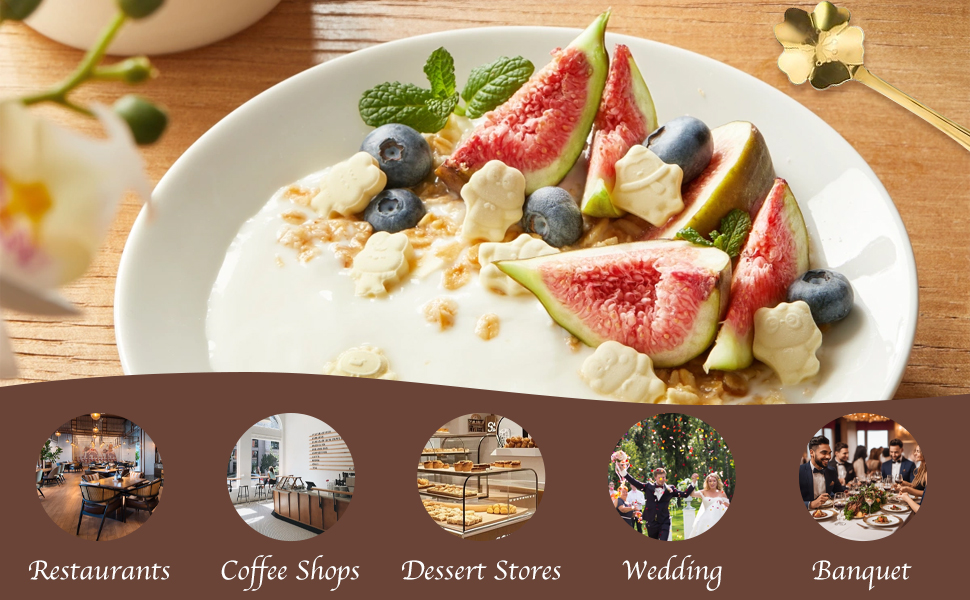 home, office, cafe stirring coffee, brewing tea, or savoring desserts and ice cream