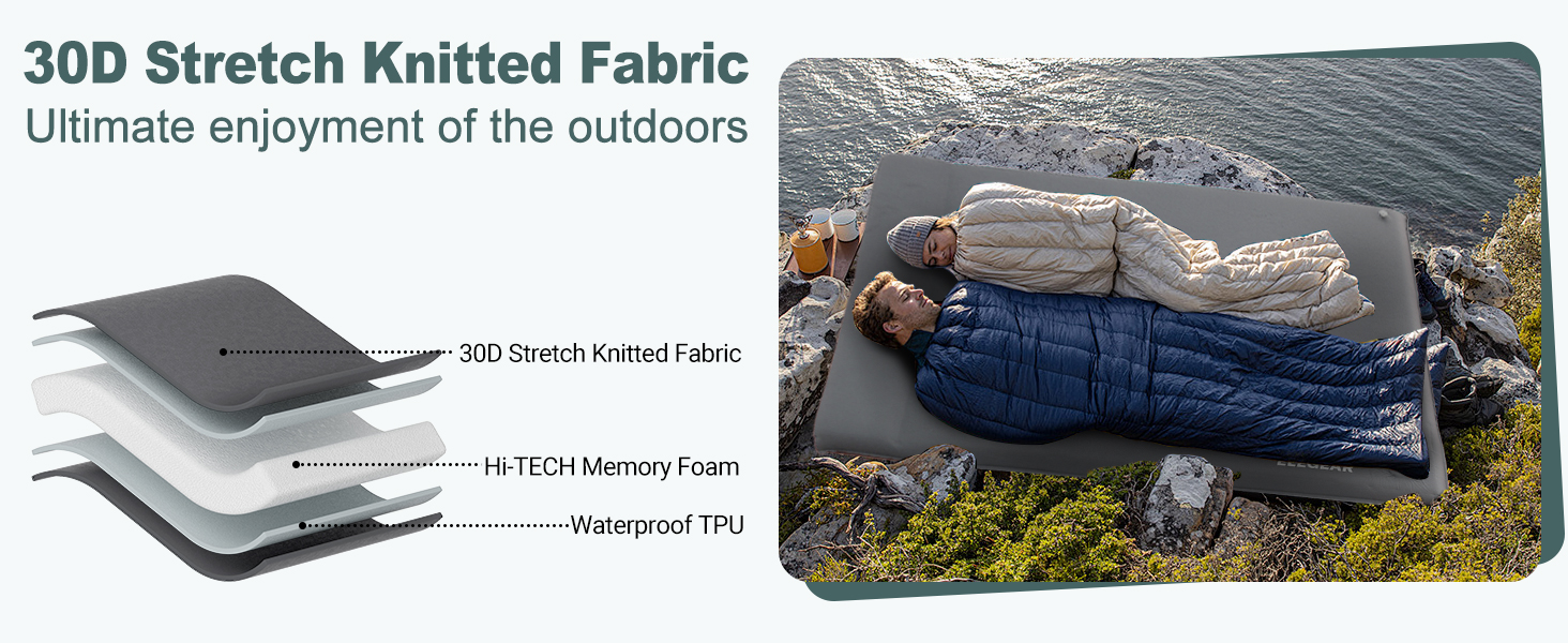 double foam sleeping pad