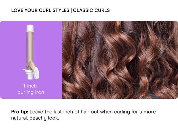 Conair double ceramic multi attachment styler curling iron bubble wand brush waves versatile