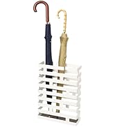 YAMAZAKI Home Brick Umbrella Stand - Storage For Umbrellas &amp; Walking Canes - Steel - Holds 8 Umbr...