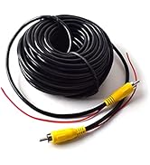 15M 50FT Backup Camera Monitor RCA Phono Video Extension Cable for Truck RV Trailer Auto Rear Vie...