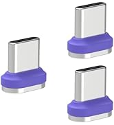 BRIMFORD USB C Magnetic Charger Cable Tips, [3 Pack] Replacement Plugs for 240W Magnetic Charging...