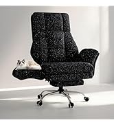 Big and Tall Office Chair, Flip Armrests for Pets &amp; Cross Legged Sitting, Executive Ergonomic Com...