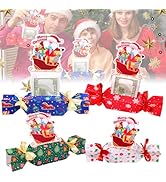 XANGNIER 8pcs Candy Christmas Surprise Money Pull Pouch, Christmas Surprise Pull Out Money Gift B...