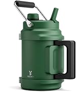 64 oz Insulated Water Bottle for Camping: Meoky Triple Wall Vacuum Stainless Steel Half Gallon Wa...