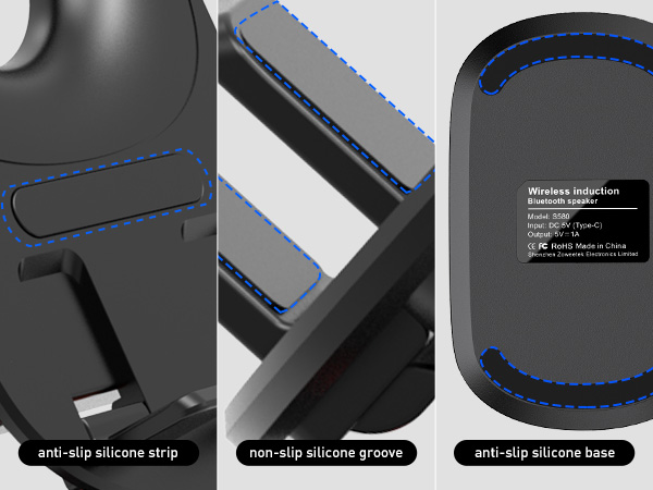 Cell Phone Stand with Wireless Bluetooth Speaker