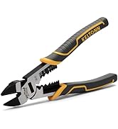Fancytool Multi-Function Diagonal Pliers, 8-inch 4-in-1 Cr-V Steel Heavy Duty Side-Cutting Pliers...