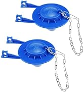 UBANU 2-inch Toilet Flapper Replacement, Long Lasting Universal Toilet Stopper, Water Saving Toil...