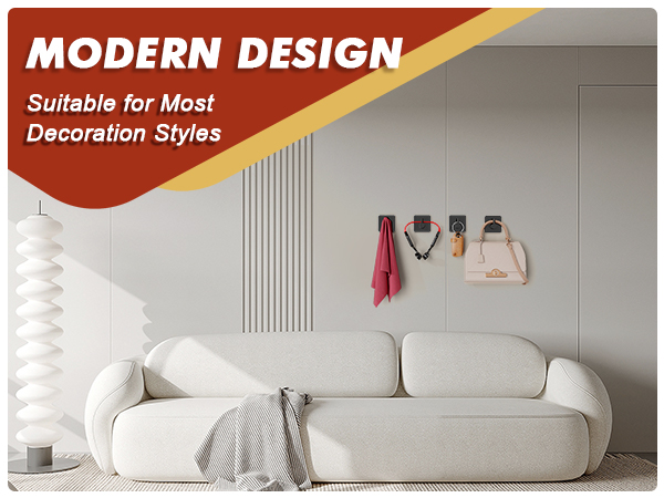 Modern minimalist wall hooks, suitable for various home decoration styles, blend in any room