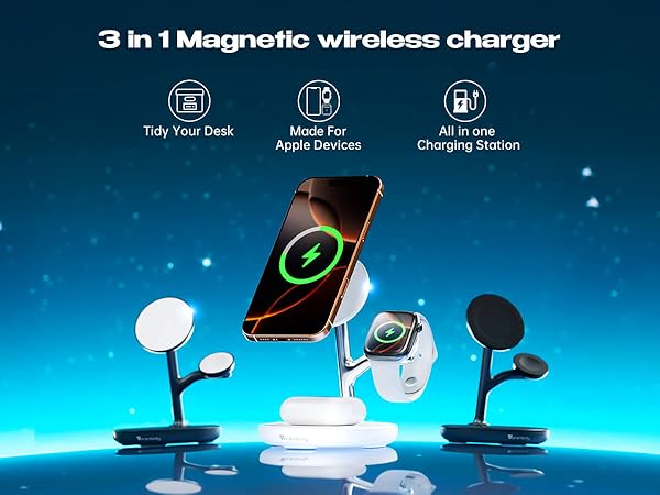 3 in 1 charging station for multiple devices apple