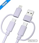 Elebase iPhone 17 Pro Max Charging Cord 6.6FT,4 in 1 Multi Charger Cable,60W Fast Charging USB C ...