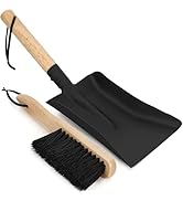 INNO STAGE Ash Shovel and Brush Set - Fireplace Tools Set Hearth Indoor Outdoor Modern Firepit Co...