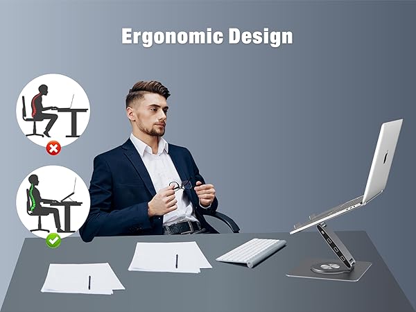 ergonomic laptop stand ergonomic laptop riser ergonomic laptop holder