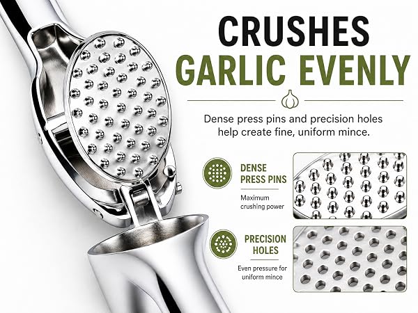 Durable garlic press