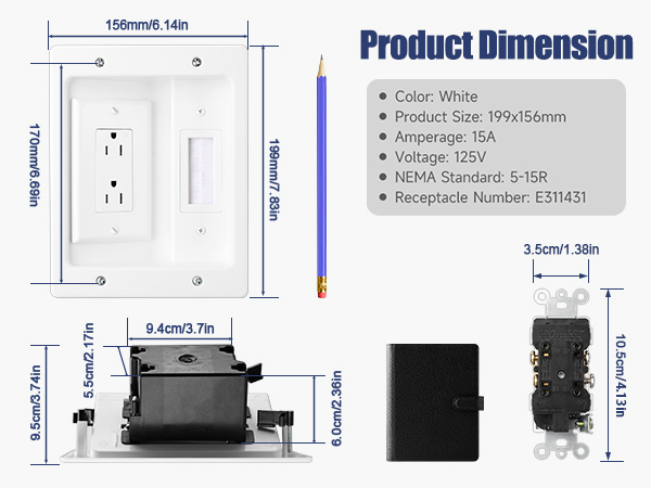 Wall Cable Concealer Kit