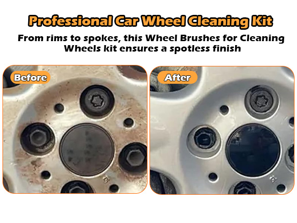 4. rim brushes for cleaning wheels