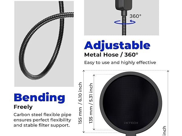 pop filter for mic blue yeti microphone hyperx quadcast shure sm7b podmic elgato wave metal filters 