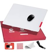 Flash Beyond Glass Gaming Mouse Pad - Premium Glass Pad with Anti-Slip Rubber Base - Smooth, Prec...