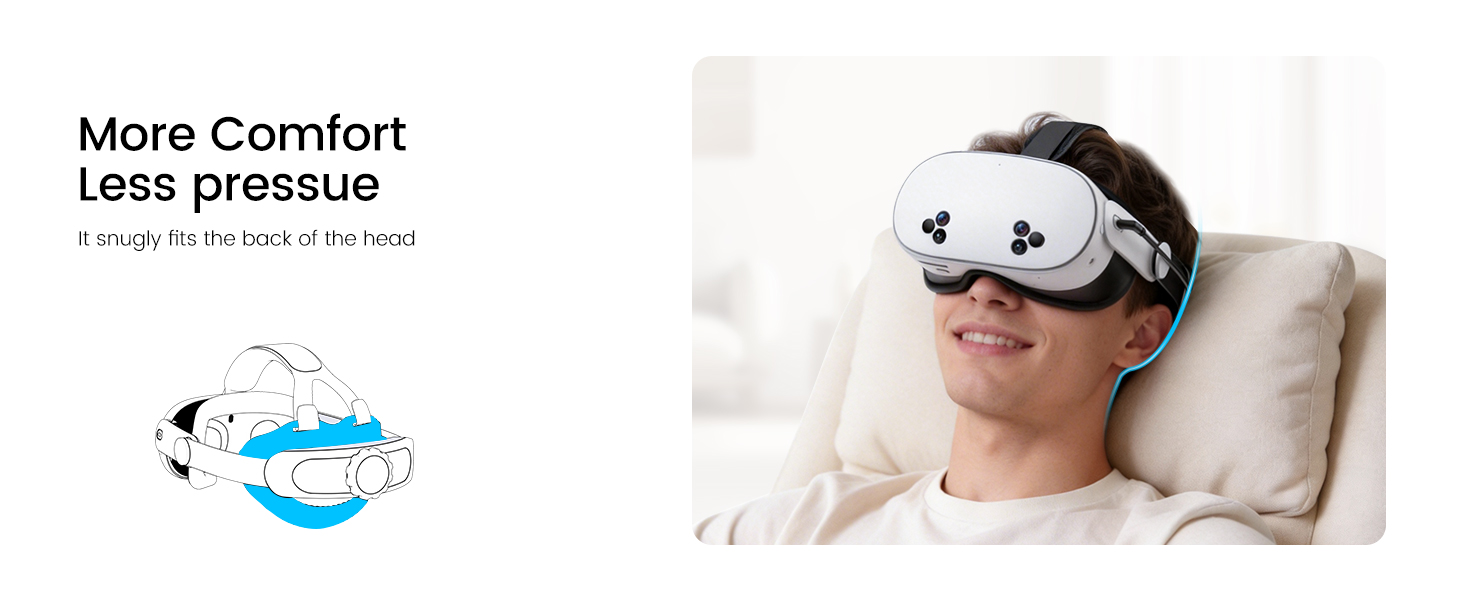 Comfortable quest 3s head strap