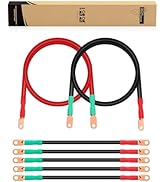 10L0L Golf Cart Heavy Duty Battery Cables for Club Car DS &amp; Precedent 1994 Up 48Volt, 7 PCS 4 Gau...
