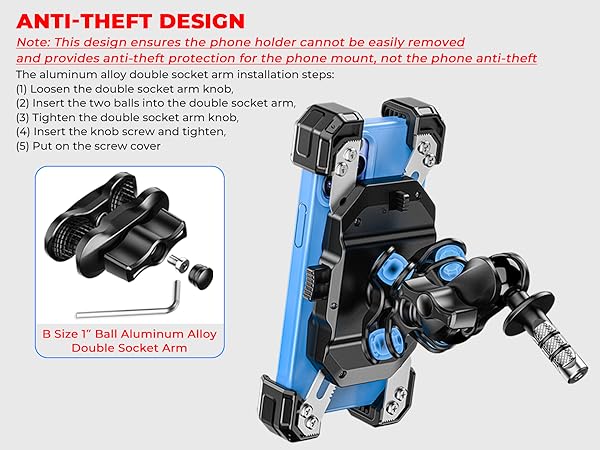 phone mount for motorcycle