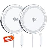 25W Wireless Charger for MagSafe, Qi2.2 Magnetic Fast Charging Pad for iPhone 17/16/15/14/13/12 S...