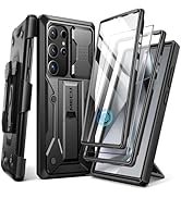 TONGATE for Samsung Galaxy S24 Ultra Case, [Bulit-in Screen Protector & Slide Camera Cover] [2 Fr...