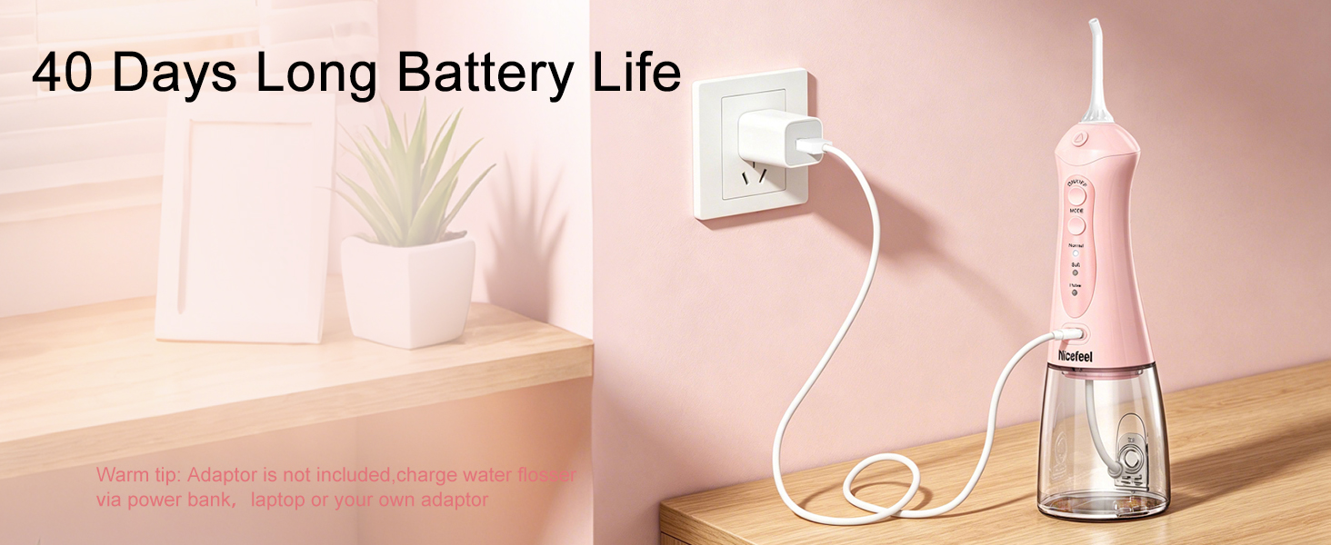 Rechargeable water flosser