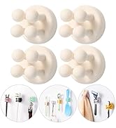 iBetterLife Tooth Brush Holder for Bathroom - 4Pcs Silicone Toothbrush Razor Holder for Shower Wa...