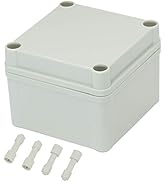 Zulkit Junction Box ABS Plastic Dustproof Waterproof IP67 Junction Boxes Universal Electrical Pro...