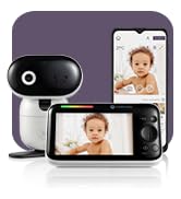 Motorola video baby monitor with smartphone connection wall mount HD camera live video streaming
