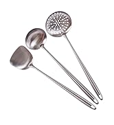 17inch Wok Spatula and Ladle, Skimmer Spoon