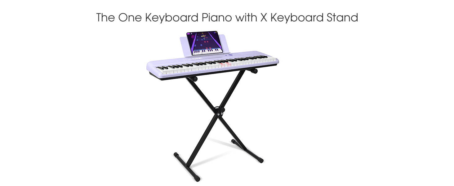 keyboard piano with stand