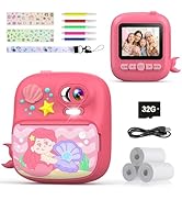 TIATUA Kids Camera Instant Print, Camera for Kids with Printing Photo Paper, Christmas &amp; Birthday...