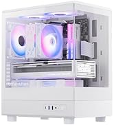 darkFlash Micro ATX PC Case, Pre-Install 3 PWM ARGB Fans Computer Case, Full View Dual Tempered G...