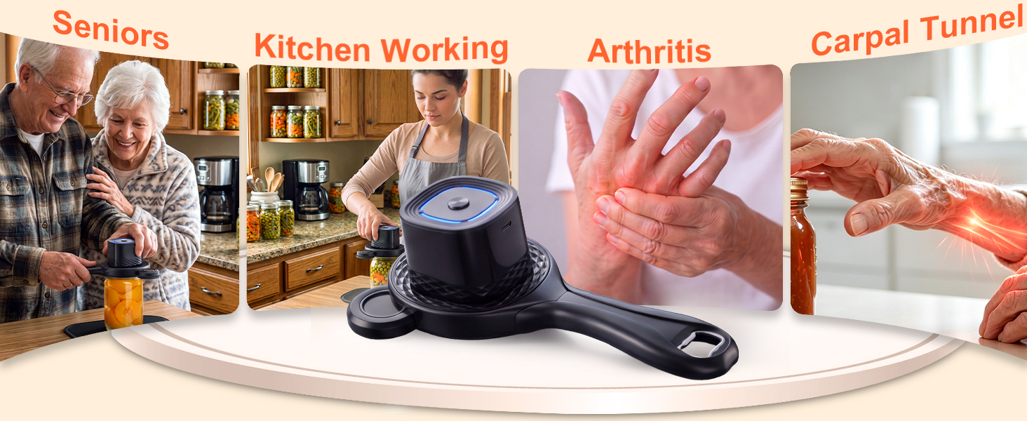electric jar opener for seniors rechargeable
